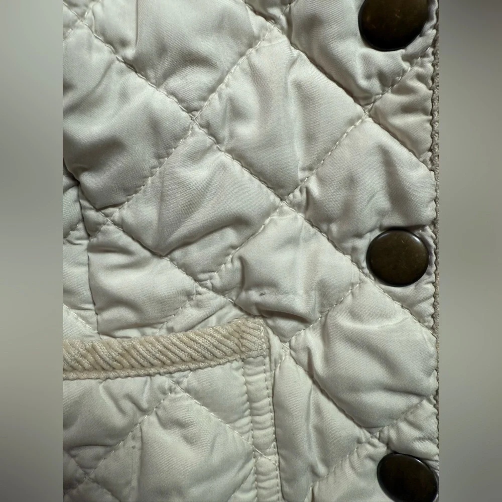 Girl’s Ralph Lauren Polo Tan Khaki Quilted And Corduroy Barn Jacket Size 4t